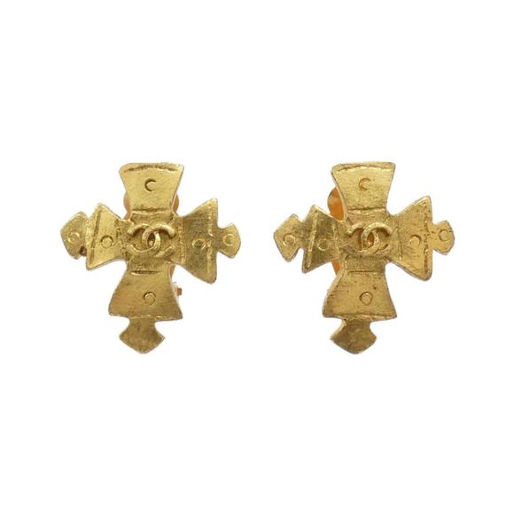 Chanel Coco Mark Gold Metal earring - Picture 1 of 3